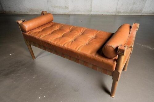 1 Banqueta Maca Cuero