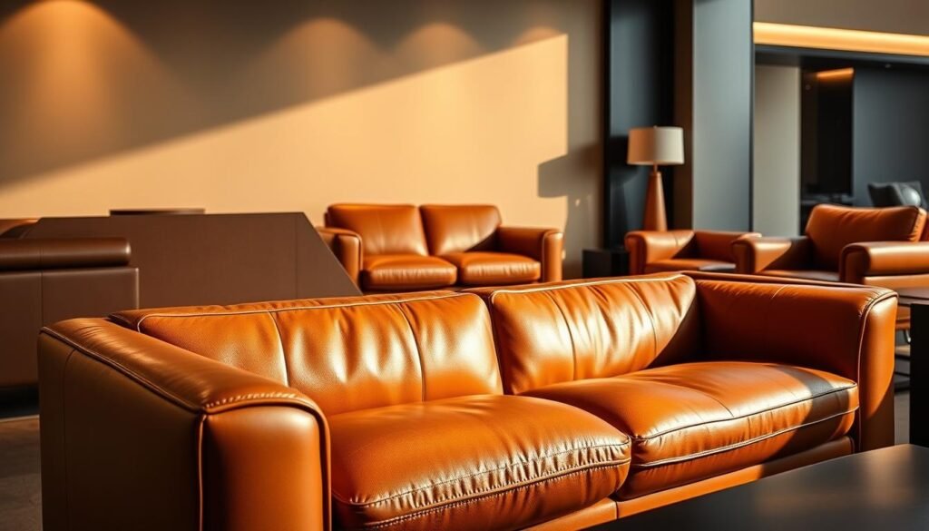 materiales premium muebles cuero