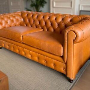 Sofa de Cuero Modelo Chesterfield