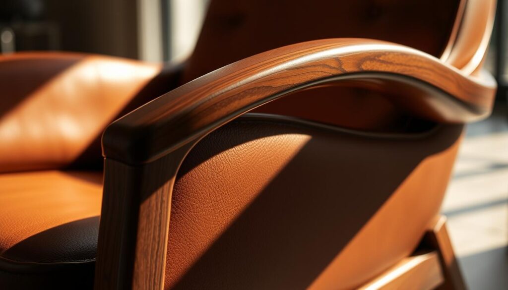 Detalles de diseño en sillas de cuero premium