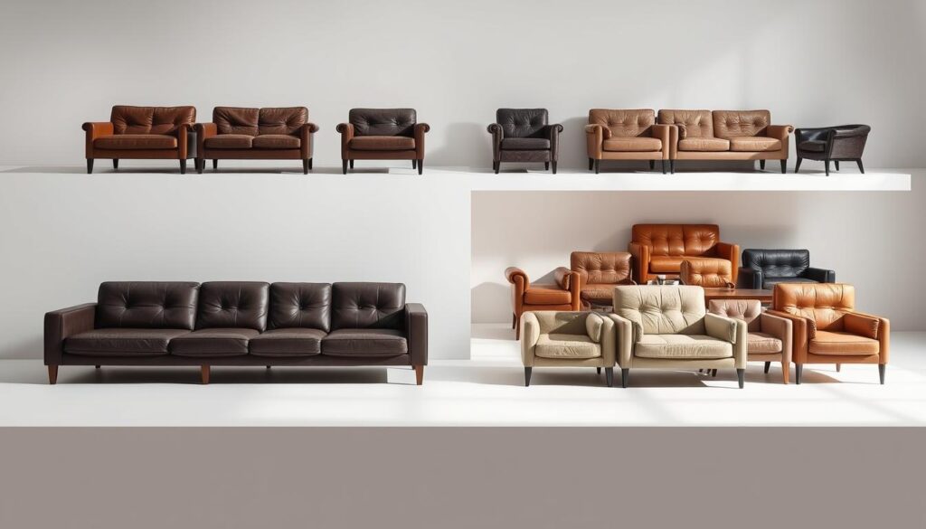 Variedad de modelos y dimensiones en sillas de cuero
