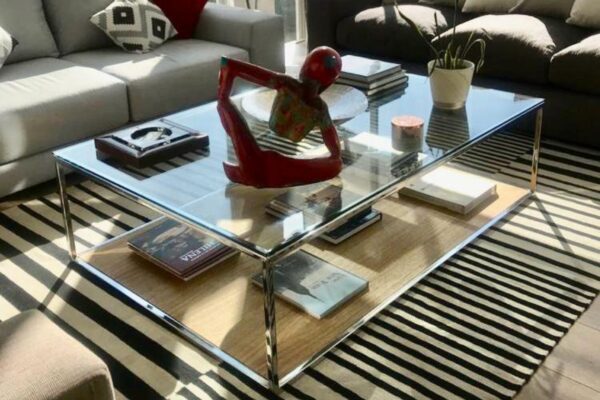 Mesa de Centro Modelo Niza Doble Cubierta Madera