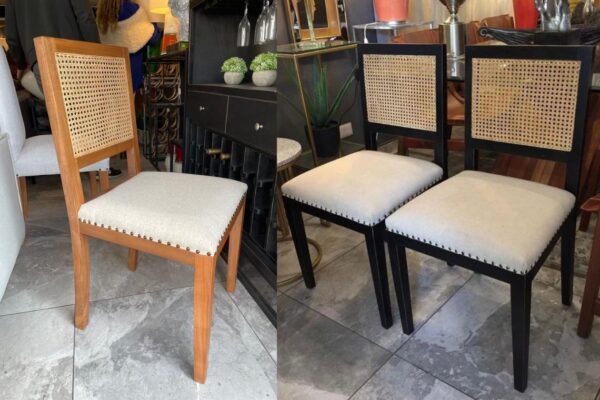 Silla de Comedor Modelo Suiza en Lino