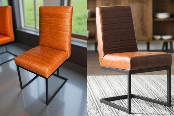 Silla de Comedor Modelo Rio en Cuero