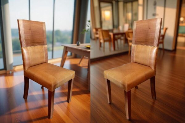 Silla de Comedor Modelo Roma en Cuero