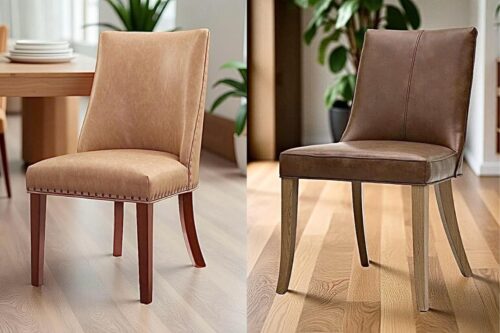 Silla de Comedor Modelo Milan en Cuero