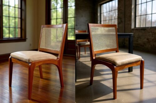 Silla de Comedor Modelo Paris en cuero